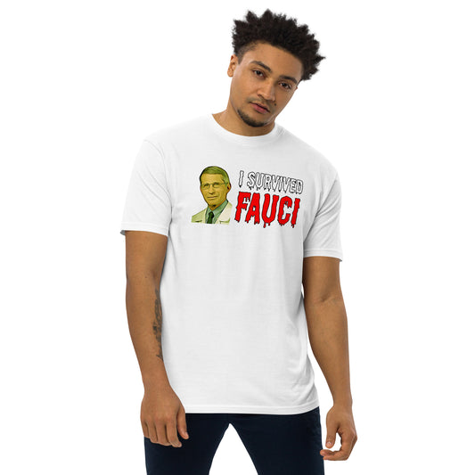 “I Survived Fauci” Men’s T-Shirt